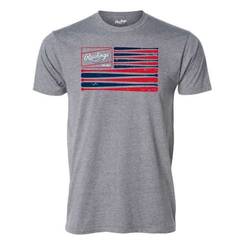 Men's Rawlings Bat Flag Baseball T-Shirt