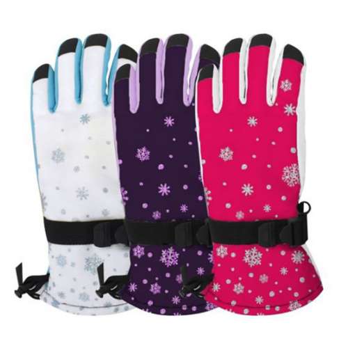 Girls' Grand Sierra Preschool Snowflake Gloves