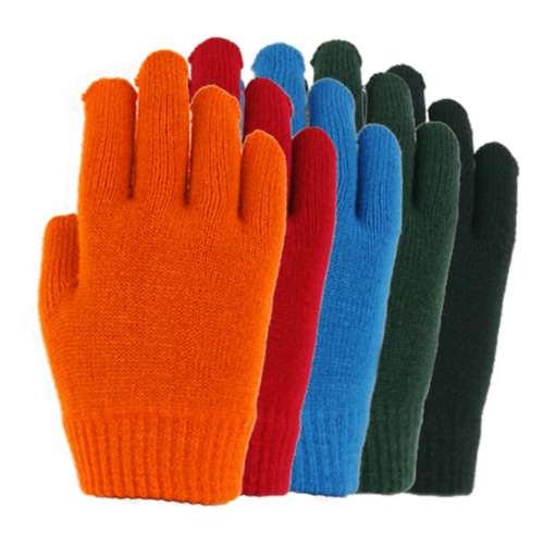 Boys' Grand Sierra Solid Knit Stretch Single Pair (Colors May Vary) Gloves