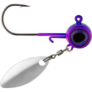 Mission Fishin' Jig Head, Red, 3/0 Hook, 3/8 oz, 3 Count