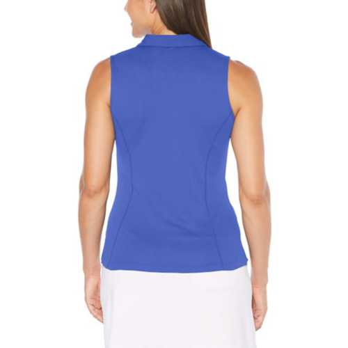 pga tour women's airflux sleeveless golf polo shirt