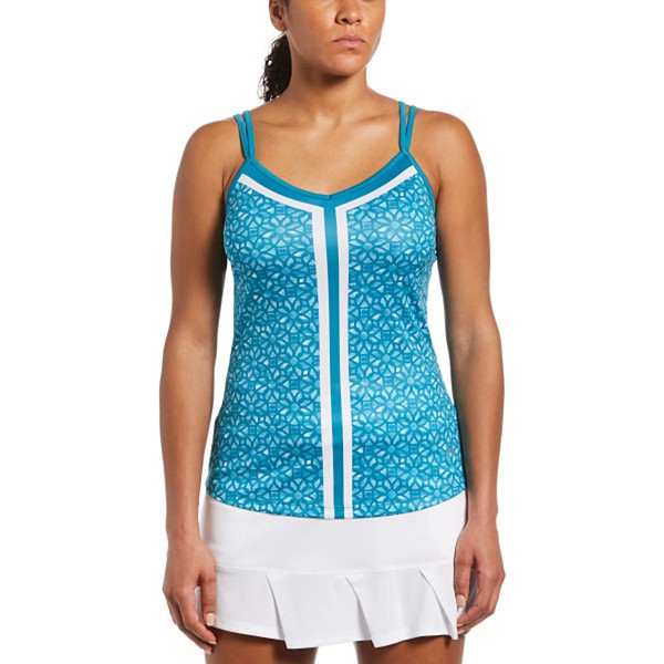 Women's Grand Slam Tie Dyed Flower Print Tank Top product image