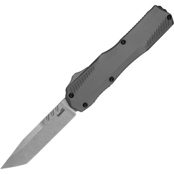 Kershaw 9000T Livewire Tanto MagnaCut Stonewash OTF Automatic Knife - Kershaw Knives