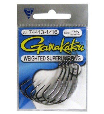 Gamakatsu Weighted Superline EWG Hooks