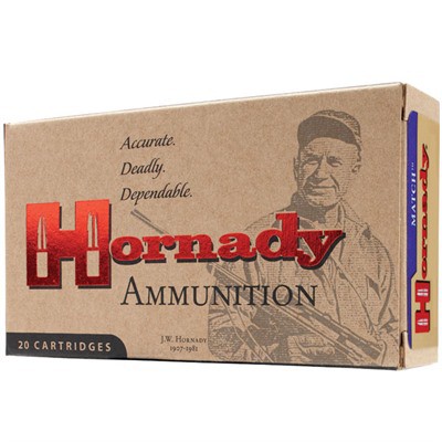 Hornady Boattail Hollow Point Match Rifle Ammunition 20 Round Box