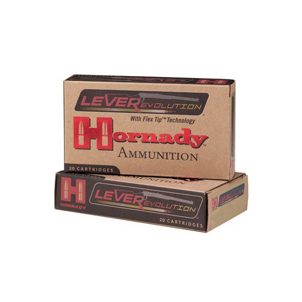 HORNADY LEVERevolution 200gr FTX 20/bx Rifle Ammunition