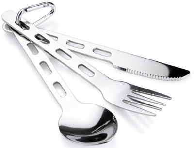 GSI Outdoors Glacier Stainless Steel 3 pc. Cutlery Set