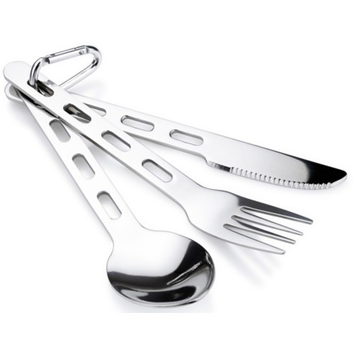 GSI Outdoors Glacier Stainless Steel 3 pc. Cutlery Set - Primary Image