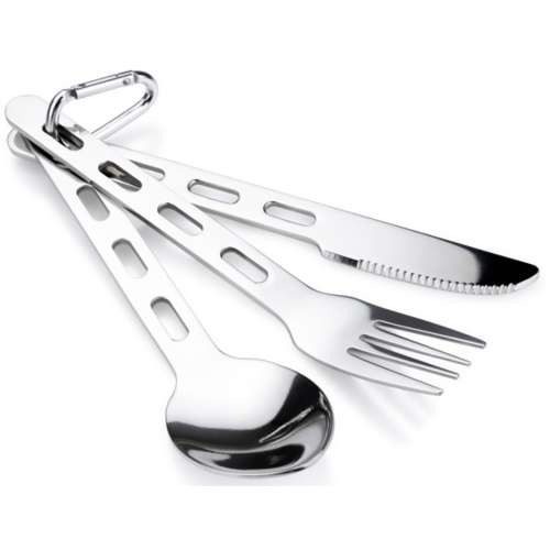 GSI Outdoors Glacier Stainless Steel 3 pc. Cutlery Set