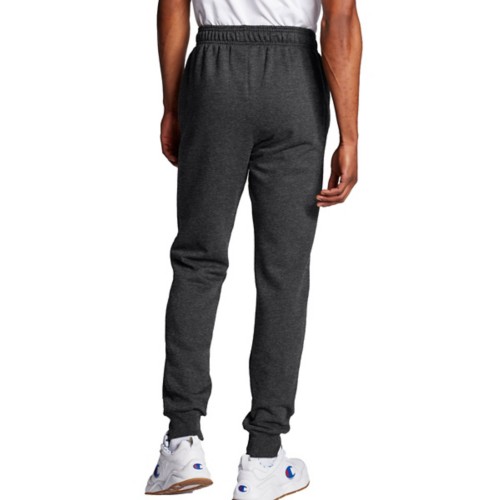 Champion Men s Powerblend Retro Fleece Jogger Pants Granite Heather S