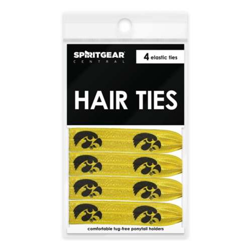 Spirit Gear Iowa Hawkeyes 4pk Elastic Hair Tie