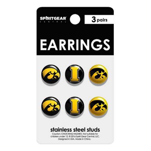 Spirit Gear Iowa Hawkeyes Stud Earrings