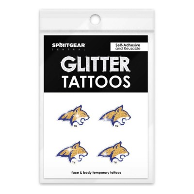 Spirit Gear Montana State Bobcats 4pk. Glitter Tattoos