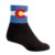 SockGuy Colorado Flag Socks - Acrylic Nylon Blend, Machine Washable