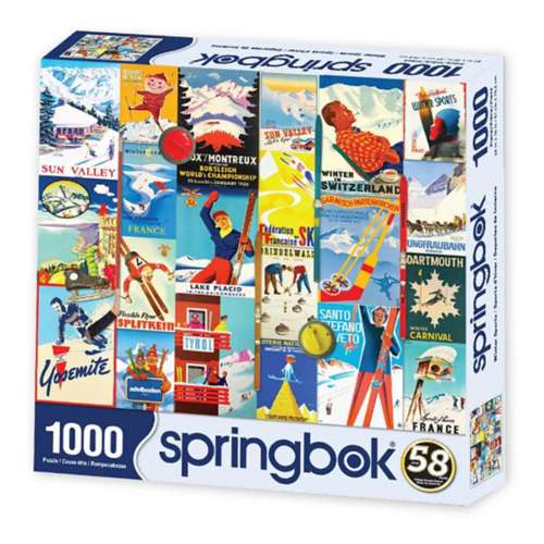 Springbok Nostalgic Winter Sports 1000 Jigsaw Puzzle