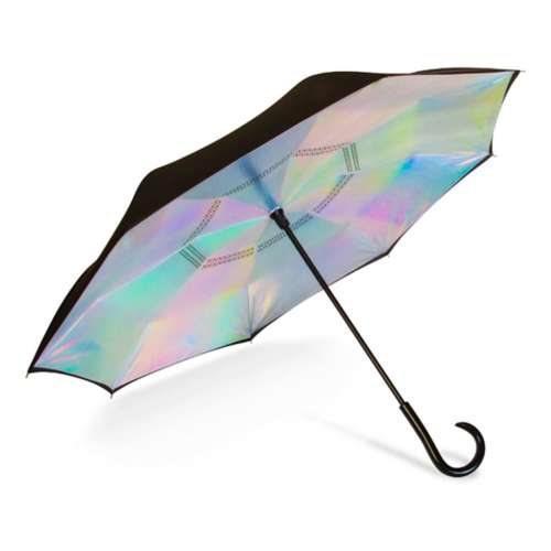 Shed Rain Unbelievabrella Reverse Closing Iridescent 48" Arc Umbrella