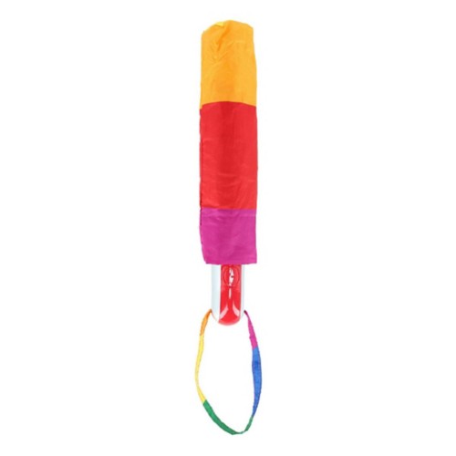 Shed Rain Auto Open and Close Rainbow Strip Compact Umbrella - Primary Image