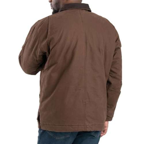 Men's Berne Apparel Heartland Washed Chore Shell Diesel jacket