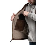 Men's Berne Apparel Heartland Sherpa-Lined Washed Duck V-Neck Vest - Thumbnail 3 of 4