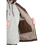 Men's Berne Apparel Heartland Sherpa-Lined Washed Duck V-Neck Vest - Thumbnail 4 of 4