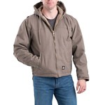Men's Berne Apparel Heartland Washed Duck Heavyweight Sherpa Hooded Canvas Jacket - Thumbnail 1 of 3