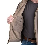Men's Berne Apparel Heartland Washed Duck Heavyweight Sherpa Hooded Canvas Jacket - Thumbnail 3 of 3