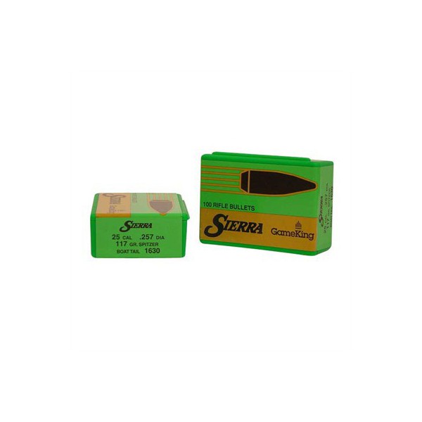 SIERRA BULLETS Sierra Bullet .25 .257 117gr SBT