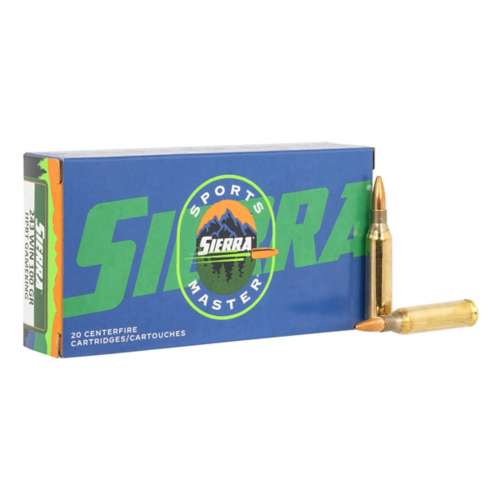 Sierra Bullets Outdoor Master Rifle Ammunition 20 Round Box
