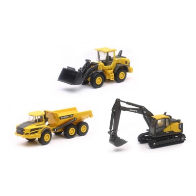 New Ray Die Cast Volvo Construction Vehicles 3 Pack