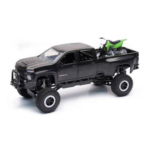 New Ray Chevrolet 3500HD Off Road Pickup w/Dirt Bike Toy