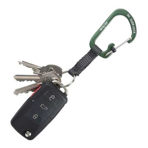 Nite Ize SlideLock Key Ring Carabiner, Stainless Steel