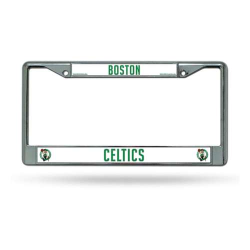 Rico Industries Boston Celtics Silver Chrome License Plate Frame