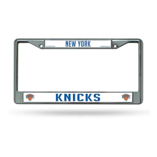 Rico Industries New York Knicks Silver Chrome License Plate Frame