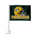 Rico Industries Green Bay Packers Helmet Logo Double Sided Car Flag