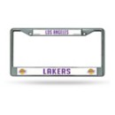 Rico Industries Los Angeles Lakers Silver Chrome License Plate Frame