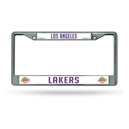 Rico Industries Los Angeles Lakers Silver Chrome License Plate Frame