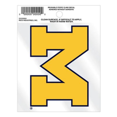 Rico Industries University of Michigan Wolverines Cling Decal