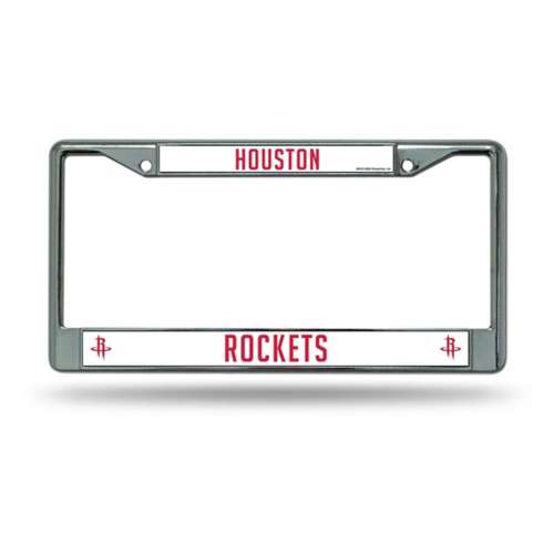 Rico Industries Houston Rockets Silver Chrome License Plate Frame