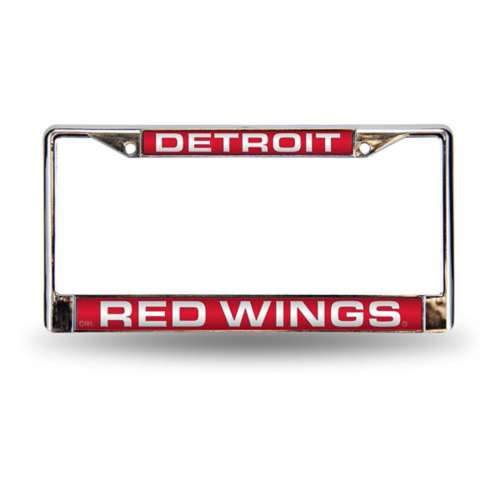 Rico Industries Detroit Red Wings Laser Cut Chrome License Plate Frame