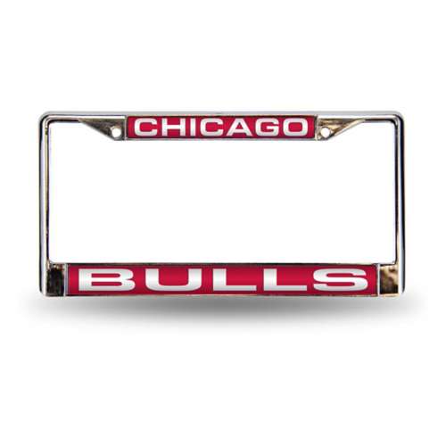 Rico Industries Chicago Bulls Laser Cut Chrome License Plate Frame