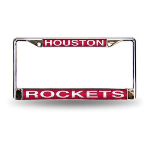 Rico Industries Houston Rockets Laser Cut Chrome License Plate Frame