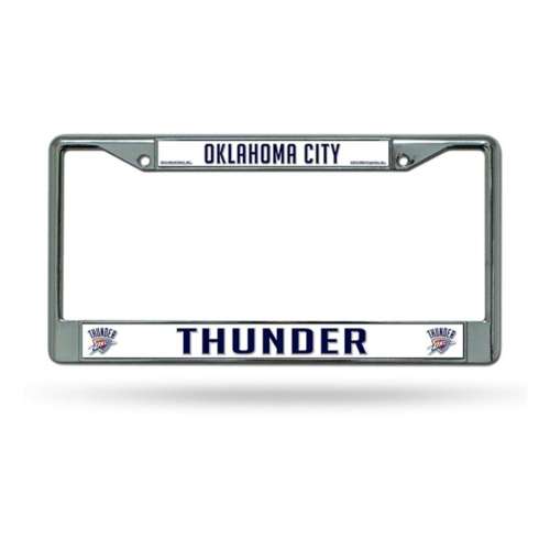Rico Industries Oklahoma City Thunder Silver Chrome License Plate Frame