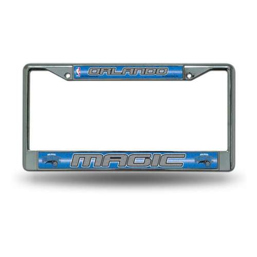 Rico Industries Orlando Magic Silver Bling Chrome License Plate Frame