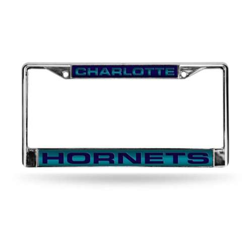 Rico Industries Charlotte Hornets Laser Cut Chrome License Plate Frame