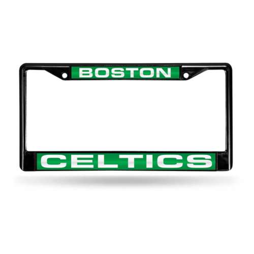 Rico Industries Boston Celtics Black Laser Cut Chrome License Plate Frame