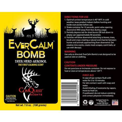 ConQuest Scents ScentBomb EverCalm Deer Herd Spray