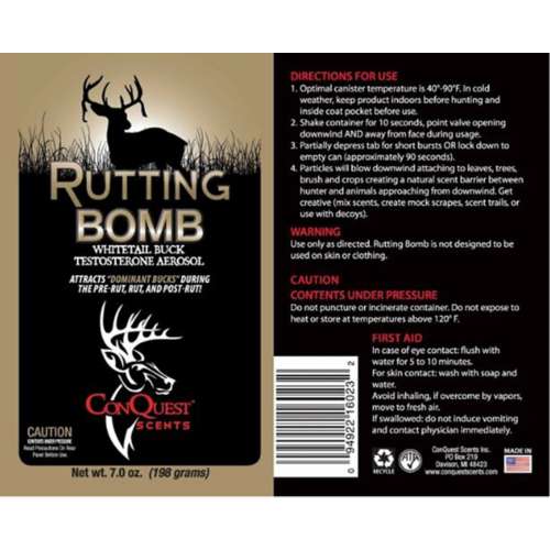 ConQuest Scents Rutting Whitetail Buck Testosterone Spray