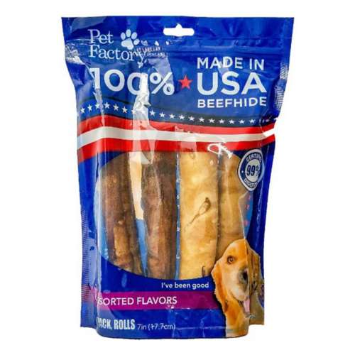 Pet Factory USA Rolls Assorted Flavors 4 Pack