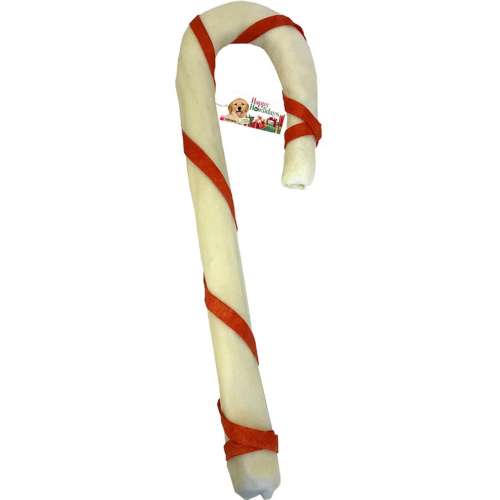 Pet Factory Rawhide Cane with Color Wrap