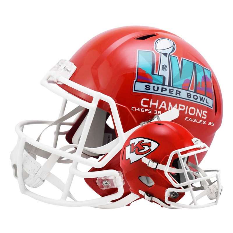 Riddell Kansas City Chiefs 2023 Super Bowl Champions Mini Helmet